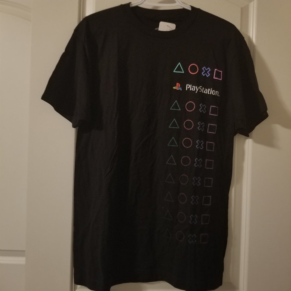 Men's Playstation Button Shirt